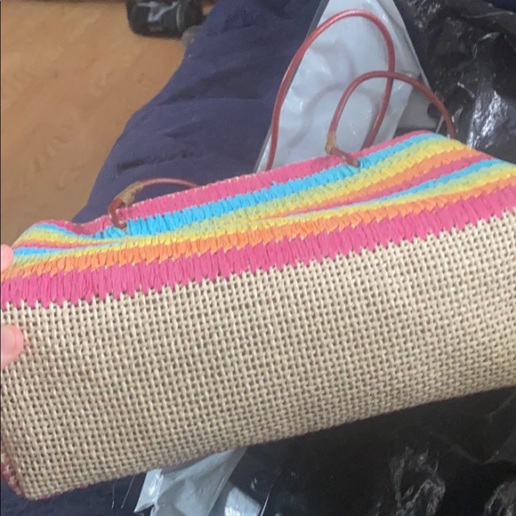 Rainbow straw purse - Picture 2 of 4